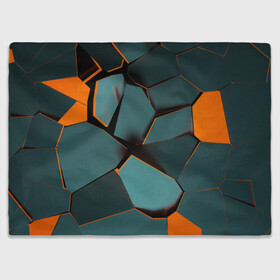 Плед 3D с принтом Нано в Тюмени, 100% полиэстер | закругленные углы, все края обработаны. Ткань не мнется и не растягивается | Тематика изображения на принте: abstraction | абстракция | геометрия | грани | полигоны | сочетания | треугольники