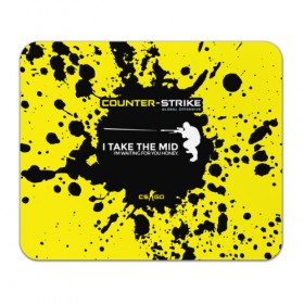 Коврик прямоугольный с принтом Counter-Strike Go Mid в Тюмени, натуральный каучук | размер 230 х 185 мм; запечатка лицевой стороны | Тематика изображения на принте: cs go | global offensive | контр страйк | шутер