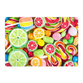 Магнитный плакат 3Х2 с принтом Candy в Тюмени, Полимерный материал с магнитным слоем | 6 деталей размером 9*9 см | Тематика изображения на принте: candy | colorful | lollipop | sweet | конфеты | леденцы | сладости