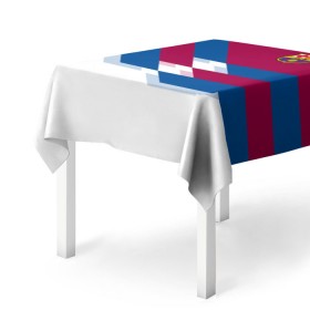 Скатерть 3D с принтом FC Barcelona #4 в Тюмени, 100% полиэстер (ткань не мнется и не растягивается) | Размер: 150*150 см | 