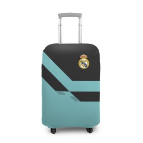 Чехол для чемодана 3D с принтом Real Madrid 2018 #2 в Тюмени, 86% полиэфир, 14% спандекс | двустороннее нанесение принта, прорези для ручек и колес | emirates | fc | real madrid | клуб | мяч | реал мадрид | эмблема