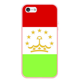 Чехол для iPhone 5/5S матовый с принтом Флаг Таджикистана в Тюмени, Силикон | Область печати: задняя сторона чехла, без боковых панелей | парчами точикистон | таджикистан | точикистон | флаг | флаг таджикистана