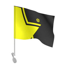 Флаг для автомобиля с принтом FC Borussia Dortmund 2018 Star в Тюмени, 100% полиэстер | Размер: 30*21 см | Тематика изображения на принте: borussia | fc | football | football club | sport | боруссия | спорт | спортивные | униформа | фирменные цвета | фк | футбол | футбольный клуб