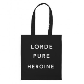 Сумка 3D повседневная с принтом Lorde в Тюмени, 100% полиэстер | Плотность: 200 г/м2; Размер: 34×35 см; Высота лямок: 30 см | 