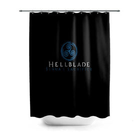Штора 3D для ванной с принтом HellBlade в Тюмени, 100% полиэстер | плотность материала — 100 г/м2. Стандартный размер — 146 см х 180 см. По верхнему краю — пластиковые люверсы для креплений. В комплекте 10 пластиковых колец | hellblade