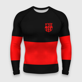 Мужской рашгард 3D с принтом FC Barcelona Black Collection в Тюмени,  |  | black collection | fc | fc barcelona | fcb | fly emirates | ronaldo | барселона | зож | клуб | линии | месси | модные | мяч | реал мадрид | спорт | спортивные | тренды | футбол | футбольный клуб | эмблема