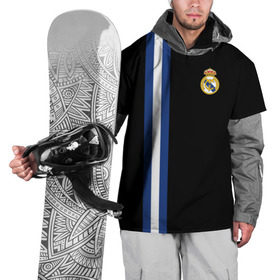 Накидка на куртку 3D с принтом Real Madrid Line Collection в Тюмени, 100% полиэстер |  | emirates | fc | real madrid | клуб | мяч | реал мадрид