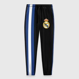 Мужские брюки 3D с принтом Real Madrid Line Collection в Тюмени, 100% полиэстер | манжеты по низу, эластичный пояс регулируется шнурком, по бокам два кармана без застежек, внутренняя часть кармана из мелкой сетки | emirates | fc | real madrid | клуб | мяч | реал мадрид