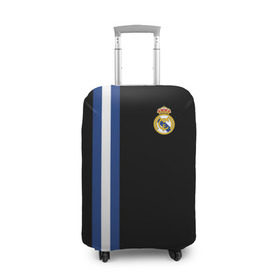 Чехол для чемодана 3D с принтом Real Madrid Line Collection в Тюмени, 86% полиэфир, 14% спандекс | двустороннее нанесение принта, прорези для ручек и колес | emirates | fc | real madrid | клуб | мяч | реал мадрид