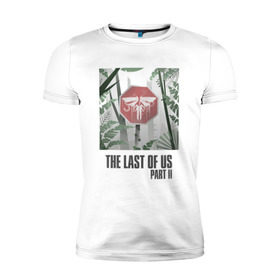 Мужская футболка премиум с принтом The Last of Us в Тюмени, 92% хлопок, 8% лайкра | приталенный силуэт, круглый вырез ворота, длина до линии бедра, короткий рукав | гриб | грибы | джоэл | кордицепс | элли