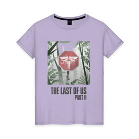 Женская футболка хлопок с принтом The Last of Us в Тюмени, 100% хлопок | прямой крой, круглый вырез горловины, длина до линии бедер, слегка спущенное плечо | гриб | грибы | джоэл | кордицепс | элли