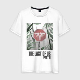 Мужская футболка хлопок с принтом The Last of Us в Тюмени, 100% хлопок | прямой крой, круглый вырез горловины, длина до линии бедер, слегка спущенное плечо. | Тематика изображения на принте: гриб | грибы | джоэл | кордицепс | элли