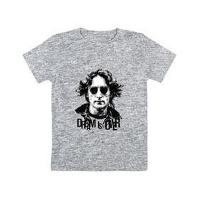Детская футболка хлопок с принтом Джон Леннон 4 в Тюмени, 100% хлопок | круглый вырез горловины, полуприлегающий силуэт, длина до линии бедер | john lennon | the beatles | битлс | джон леннон