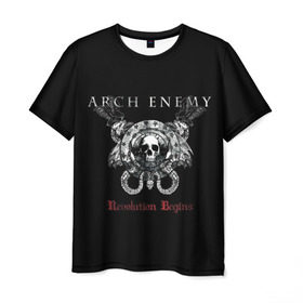 Мужская футболка 3D с принтом Arch Enemy в Тюмени, 100% полиэфир | прямой крой, круглый вырез горловины, длина до линии бедер | alissa white gluz | arch enemy | алисса уайт глаз | арч энеми