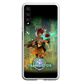 Чехол для Honor 20 с принтом Transistor 8 в Тюмени, Силикон | Область печати: задняя сторона чехла, без боковых панелей | Тематика изображения на принте: camerata | cloudbank | process | red | transistor | камерата | клаудбанк | процесс | ред | робот | роботы | транзистор