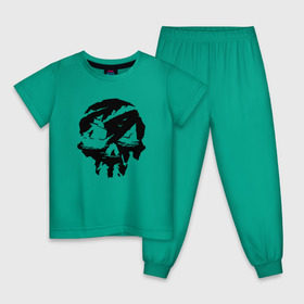 Детская пижама хлопок с принтом Sea of thieves в Тюмени, 100% хлопок |  брюки и футболка прямого кроя, без карманов, на брюках мягкая резинка на поясе и по низу штанин
 | mmo | море | пират | пираты | сокровища | сокровище