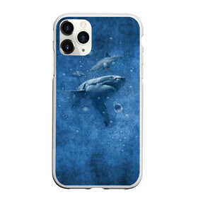 Чехол для iPhone 11 Pro матовый с принтом Shark в Тюмени, Силикон |  | fish | ocean | акула | вода | животные | море | океан | рыба | челюсти