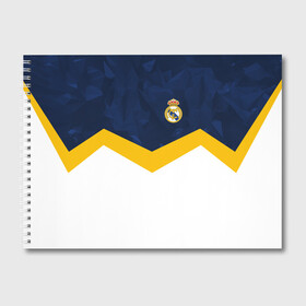 Альбом для рисования с принтом Real Madrid 2018 New в Тюмени, 100% бумага
 | матовая бумага, плотность 200 мг. | emirates | fc | real madrid | клуб | мяч | реал мадрид