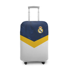 Чехол для чемодана 3D с принтом Real Madrid 2018 New в Тюмени, 86% полиэфир, 14% спандекс | двустороннее нанесение принта, прорези для ручек и колес | emirates | fc | real madrid | клуб | мяч | реал мадрид