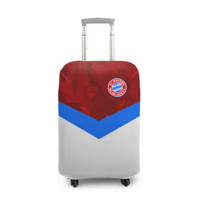 Чехол для чемодана 3D с принтом ФК Бавария 2018 в Тюмени, 86% полиэфир, 14% спандекс | двустороннее нанесение принта, прорези для ручек и колес | bayern | fly fc | абстракция | бавария | геометрия | спорт | футбольный клуб
