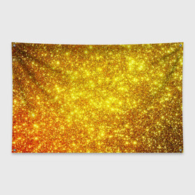 Флаг-баннер с принтом Золотой блеск в Тюмени, 100% полиэстер | размер 67 х 109 см, плотность ткани — 95 г/м2; по краям флага есть четыре люверса для крепления | abstraction | gold | rich | texture | богатство | золотая абстракция | золото | кубики | текстура