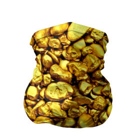 Бандана-труба 3D с принтом Золотые камешки в Тюмени, 100% полиэстер, ткань с особыми свойствами — Activecool | плотность 150‒180 г/м2; хорошо тянется, но сохраняет форму | abstraction | gold | rich | texture | богатство | золотая абстракция | золото | кубики | текстура