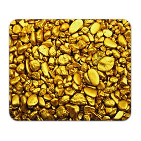Коврик прямоугольный с принтом Золотые камешки в Тюмени, натуральный каучук | размер 230 х 185 мм; запечатка лицевой стороны | abstraction | gold | rich | texture | богатство | золотая абстракция | золото | кубики | текстура