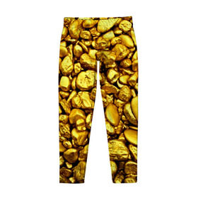 Детские леггинсы 3D с принтом Золотые камешки в Тюмени, полиэстер 85%, спандекс 15% | эластичный пояс, зауженный крой | Тематика изображения на принте: abstraction | gold | rich | texture | богатство | золотая абстракция | золото | кубики | текстура