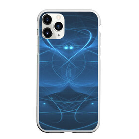 Чехол для iPhone 11 Pro матовый с принтом Blue fractal в Тюмени, Силикон |  | Тематика изображения на принте: art | background | beautiful | color | festive | fractal | lines | photo | picture | smooth | strange | style