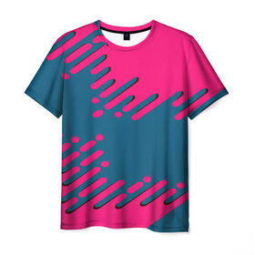 Мужская футболка 3D с принтом Геометрия будущего в Тюмени, 100% полиэфир | прямой крой, круглый вырез горловины, длина до линии бедер | abstraction | engine | pattern | абстракция | геометрия | графики | движение | краска | текстура | чертежи | штрихи