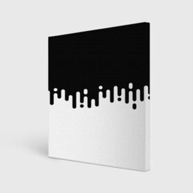 Холст квадратный с принтом Чёрно-белый узор в Тюмени, 100% ПВХ |  | abstraction | engine | pattern | абстракция | геометрия | графики | движение | краска | текстура | чертежи | штрихи