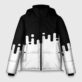 Мужская зимняя куртка 3D с принтом Чёрно-белый узор в Тюмени, верх — 100% полиэстер; подкладка — 100% полиэстер; утеплитель — 100% полиэстер | длина ниже бедра, свободный силуэт Оверсайз. Есть воротник-стойка, отстегивающийся капюшон и ветрозащитная планка. 

Боковые карманы с листочкой на кнопках и внутренний карман на молнии. | abstraction | engine | pattern | абстракция | геометрия | графики | движение | краска | текстура | чертежи | штрихи