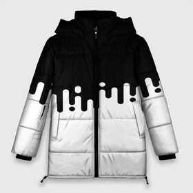 Женская зимняя куртка 3D с принтом Чёрно-белый узор в Тюмени, верх — 100% полиэстер; подкладка — 100% полиэстер; утеплитель — 100% полиэстер | длина ниже бедра, силуэт Оверсайз. Есть воротник-стойка, отстегивающийся капюшон и ветрозащитная планка. 

Боковые карманы с листочкой на кнопках и внутренний карман на молнии | abstraction | engine | pattern | абстракция | геометрия | графики | движение | краска | текстура | чертежи | штрихи