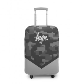 Чехол для чемодана 3D с принтом Hype Military #3 в Тюмени, 86% полиэфир, 14% спандекс | двустороннее нанесение принта, прорези для ручек и колес | 