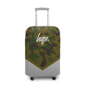 Чехол для чемодана 3D с принтом Hype Military #4 в Тюмени, 86% полиэфир, 14% спандекс | двустороннее нанесение принта, прорези для ручек и колес | brand | camo | hype | military | rap | swag | камо | камуфляж | милитари | надписи | тренд | тренды | узоры | хайп | хаки