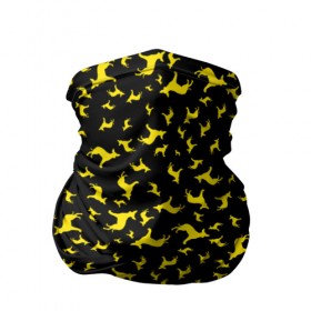 Бандана-труба 3D с принтом Желтые собачки в Тюмени, 100% полиэстер, ткань с особыми свойствами — Activecool | плотность 150‒180 г/м2; хорошо тянется, но сохраняет форму | dog | new year | животные | новый год | символ | собака