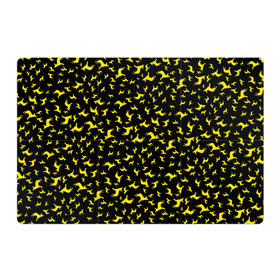 Магнитный плакат 3Х2 с принтом Желтые собачки в Тюмени, Полимерный материал с магнитным слоем | 6 деталей размером 9*9 см | Тематика изображения на принте: dog | new year | животные | новый год | символ | собака