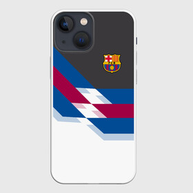 Чехол для iPhone 13 mini с принтом FC Barcelona 2018 №1 в Тюмени,  |  | fc | fc barcelona | fcb | fly emirates | ronaldo | абстракция | барселона | геометрия | зож | клуб | линии | месси | модные | мяч | реал мадрид | спорт | спортивные | тренды | футбол | футбольный клуб | эмблема