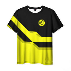 Мужская футболка 3D с принтом FC Borussia Dortmund 2018 в Тюмени, 100% полиэфир | прямой крой, круглый вырез горловины, длина до линии бедер | Тематика изображения на принте: боруссия | дортмунд