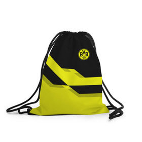 Рюкзак-мешок 3D с принтом FC Borussia Dortmund 2018 в Тюмени, 100% полиэстер | плотность ткани — 200 г/м2, размер — 35 х 45 см; лямки — толстые шнурки, застежка на шнуровке, без карманов и подкладки | Тематика изображения на принте: боруссия | дортмунд