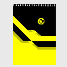 Скетчбук с принтом FC Borussia Dortmund 2018 в Тюмени, 100% бумага
 | 48 листов, плотность листов — 100 г/м2, плотность картонной обложки — 250 г/м2. Листы скреплены сверху удобной пружинной спиралью | Тематика изображения на принте: боруссия | дортмунд