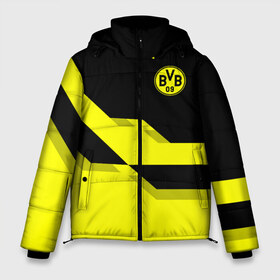 Мужская зимняя куртка 3D с принтом FC Borussia Dortmund 2018 в Тюмени, верх — 100% полиэстер; подкладка — 100% полиэстер; утеплитель — 100% полиэстер | длина ниже бедра, свободный силуэт Оверсайз. Есть воротник-стойка, отстегивающийся капюшон и ветрозащитная планка. 

Боковые карманы с листочкой на кнопках и внутренний карман на молнии. | Тематика изображения на принте: боруссия | дортмунд
