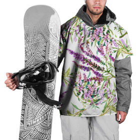 Накидка на куртку 3D с принтом Лаванда в Тюмени, 100% полиэстер |  | Тематика изображения на принте: vppdgryphon | арт | лаванда | лес | тропики | франция | цветок | цветы
