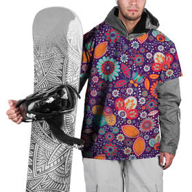 Накидка на куртку 3D с принтом Цветочный взрыв в Тюмени, 100% полиэстер |  | Тематика изображения на принте: vppdgryphon | арт | взрыв | краска | тропики | цветные | цветок | цветочный | цветы