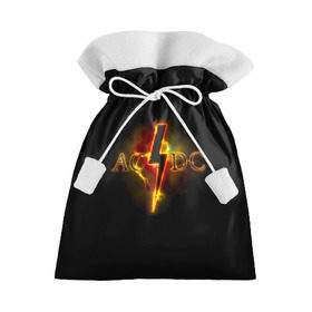 Подарочный 3D мешок с принтом AC/DC огонь в Тюмени, 100% полиэстер | Размер: 29*39 см | ac dc | acdc | ангус янг | блюз рок | крис слэйд | надпись | рок группа | рок н ролл | стиви янг | хард рок | эксл роуз