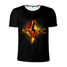 Мужская футболка 3D спортивная с принтом AC/DC огонь в Тюмени, 100% полиэстер с улучшенными характеристиками | приталенный силуэт, круглая горловина, широкие плечи, сужается к линии бедра | ac dc | acdc | ангус янг | блюз рок | крис слэйд | надпись | рок группа | рок н ролл | стиви янг | хард рок | эксл роуз