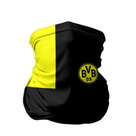 Бандана-труба 3D с принтом FC Borussia Dortmund Black в Тюмени, 100% полиэстер, ткань с особыми свойствами — Activecool | плотность 150‒180 г/м2; хорошо тянется, но сохраняет форму | боруссия | дортмунд