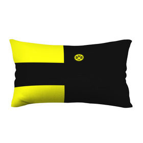 Подушка 3D антистресс с принтом FC Borussia Dortmund Black в Тюмени, наволочка — 100% полиэстер, наполнитель — вспененный полистирол | состоит из подушки и наволочки на молнии | боруссия | дортмунд