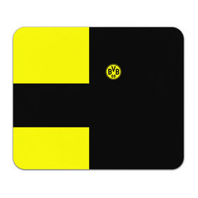 Коврик прямоугольный с принтом FC Borussia Dortmund Black в Тюмени, натуральный каучук | размер 230 х 185 мм; запечатка лицевой стороны | Тематика изображения на принте: боруссия | дортмунд