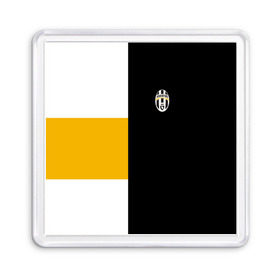 Магнит 55*55 с принтом Juventus 2018 Black Version в Тюмени, Пластик | Размер: 65*65 мм; Размер печати: 55*55 мм | Тематика изображения на принте: fly emirates | juventus | ronaldo | клуб | линии | мода | модные | мяч | реал мадрид | спорт | спортивные | стиль | футбол | футбольный клуб | экстрим | эмблема | ювентус